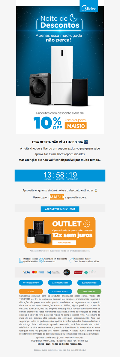 Noite de Descontos no Mês do Consumidor 🌙