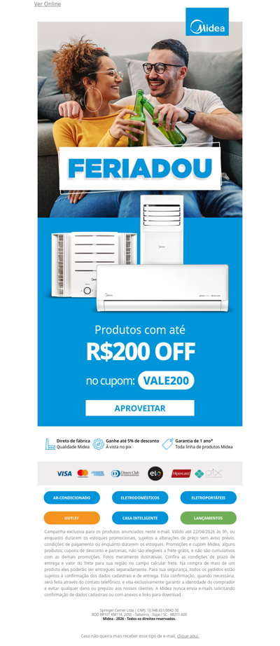 Feriado é pra relaxar… e economizar também 💸