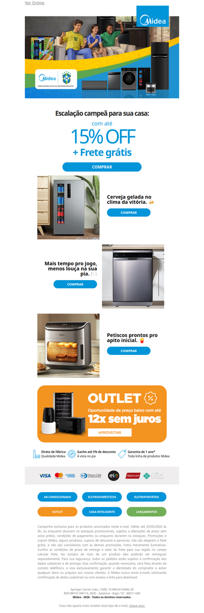 Sua casa escalada. Ofertas confirmadas. ⚽