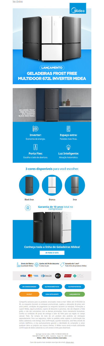 Conheça a nova Geladeira Multidoor Inverter 🆕