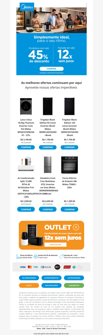 Ainda dá tempo de aproveitar até 45% OFF ⚡