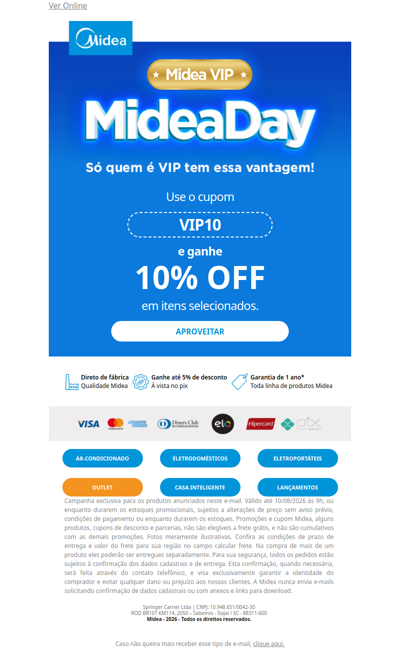 🔐 Seu desconto VIP é exclusivo neste e-mail