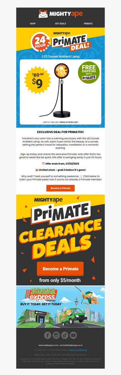 👋Your 24 Hour Primate Deal is Waiting – Are You In?