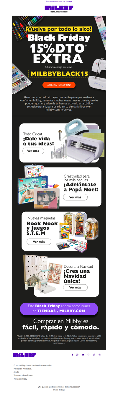 ¡Aún estás a tiempo! Recupera tu cupón Black Friday 🖤