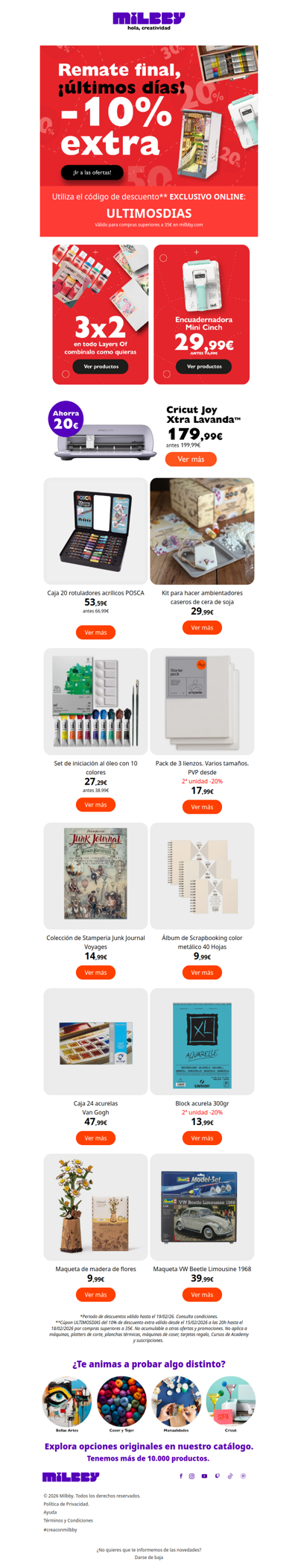 🚨 R E M A T E F I N A L 🚨 -10% EXTRA en las Rebajas, ¡Últimos días!