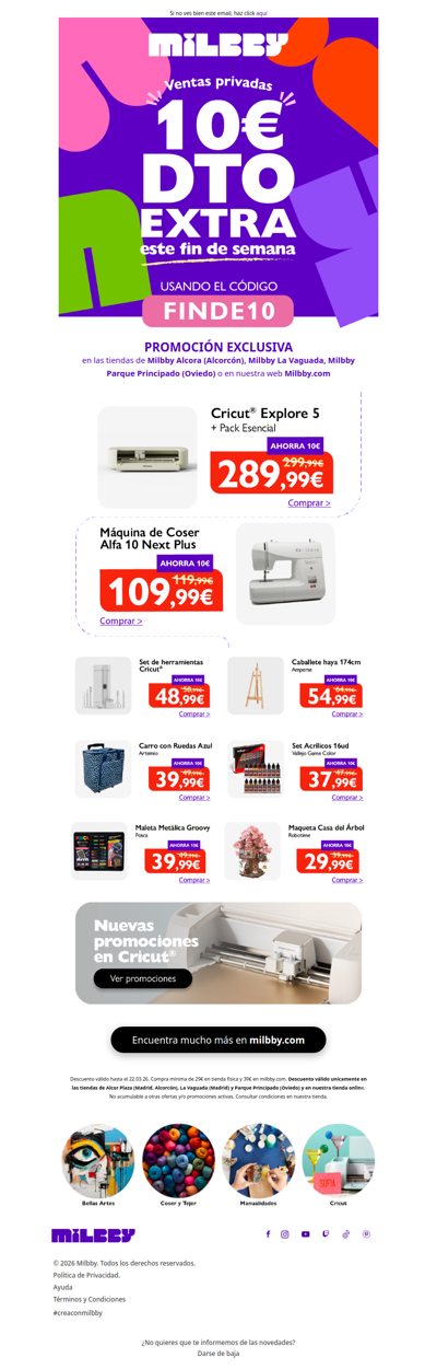 🚨 10€ de DTO. EXTRA en TODO 🚨 ¡SOLO AHORA!