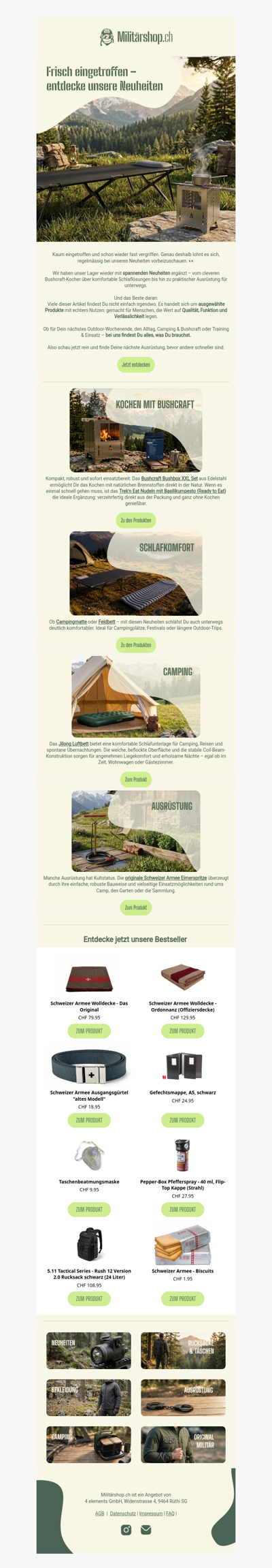 Neu im Shop 🚨 Outdoor-Essentials für Dein nächstes Abenteuer!