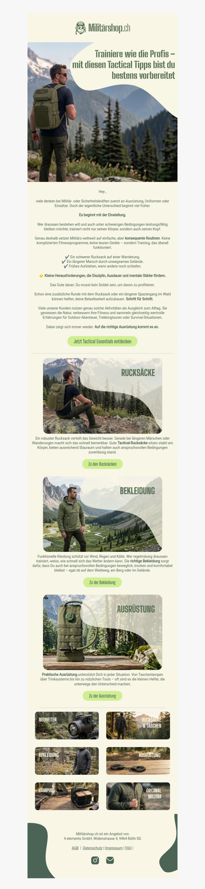 Bereit für neue Herausforderungen im Freien? 🏕️