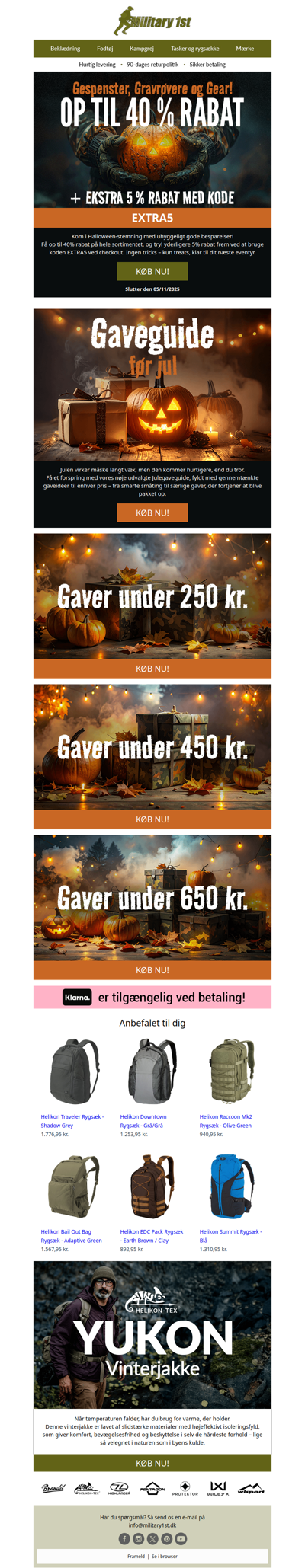 🎃 Op til 40 % Rabat + Ekstra 5 % Rabat 🦇 Gaveguide før jul 🎁