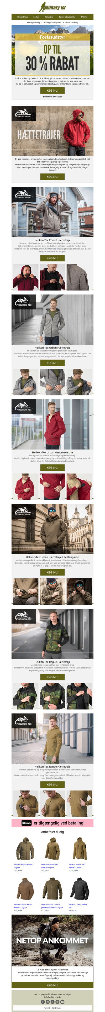 Forårsudstyr – Op til 30% rabat | Opdag Helikon-Tex hoodies