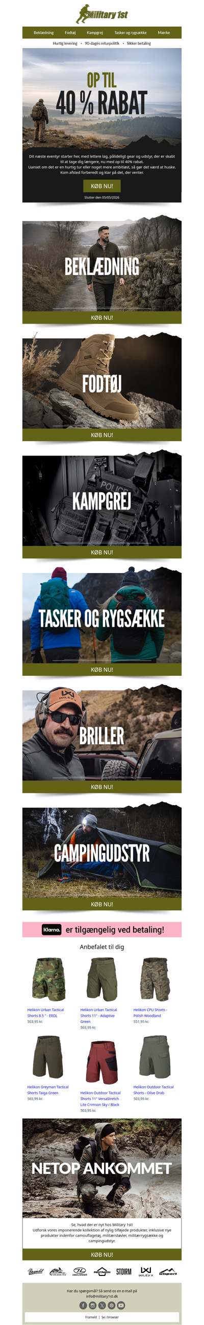 Klar til outdoor | Op til 40% rabat