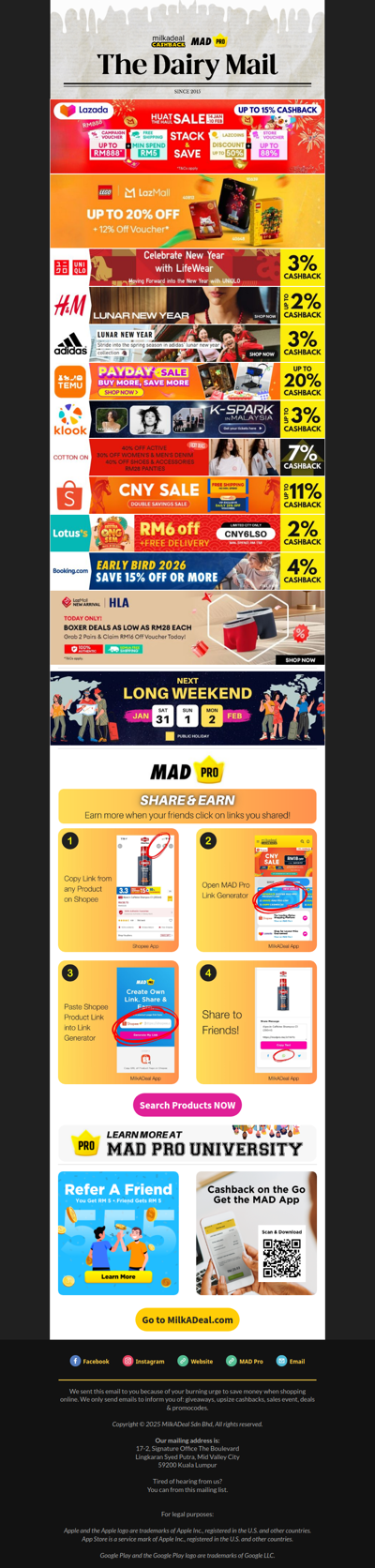 👗 CNY wear at H&M, Uniqlo, Adidas Online Now On