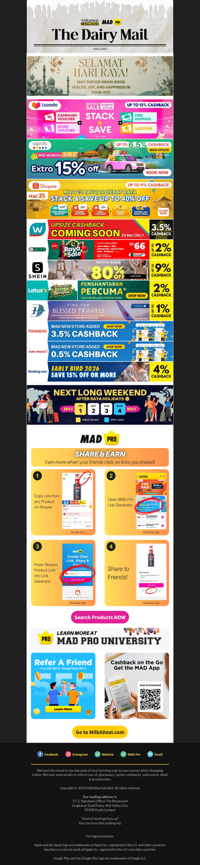 🥳 Happy Birthday Lazada | Shopee PayDay | Watsons Upsize Soon