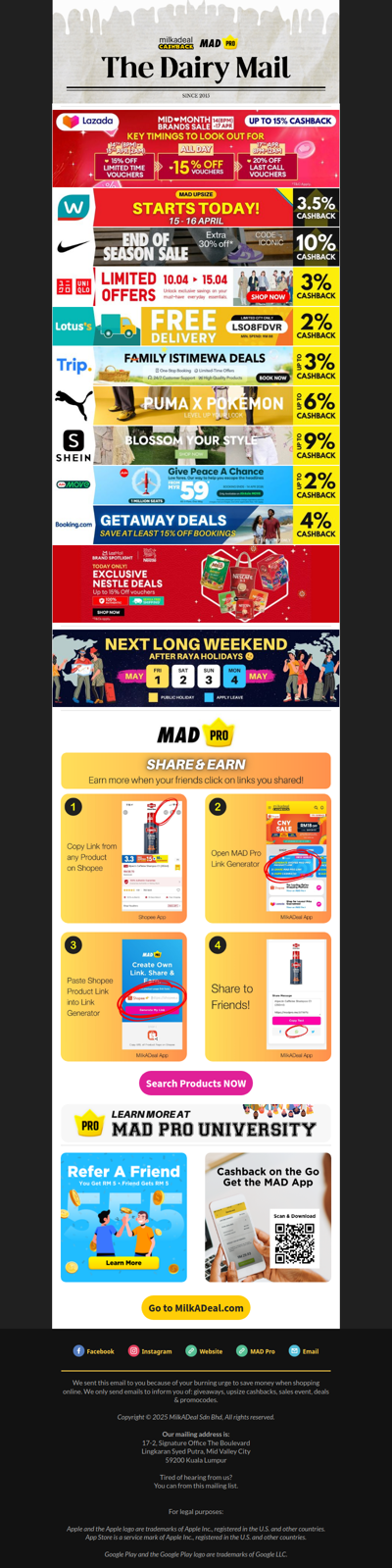 💄 Lazada Mid Month Sale | Watsons Upsize | Nike Upsize