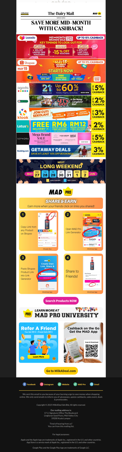 🤩 Lazada Mid-Month Sale | AirAsia Last Minute Deals | Lotus's Weekend Codes
