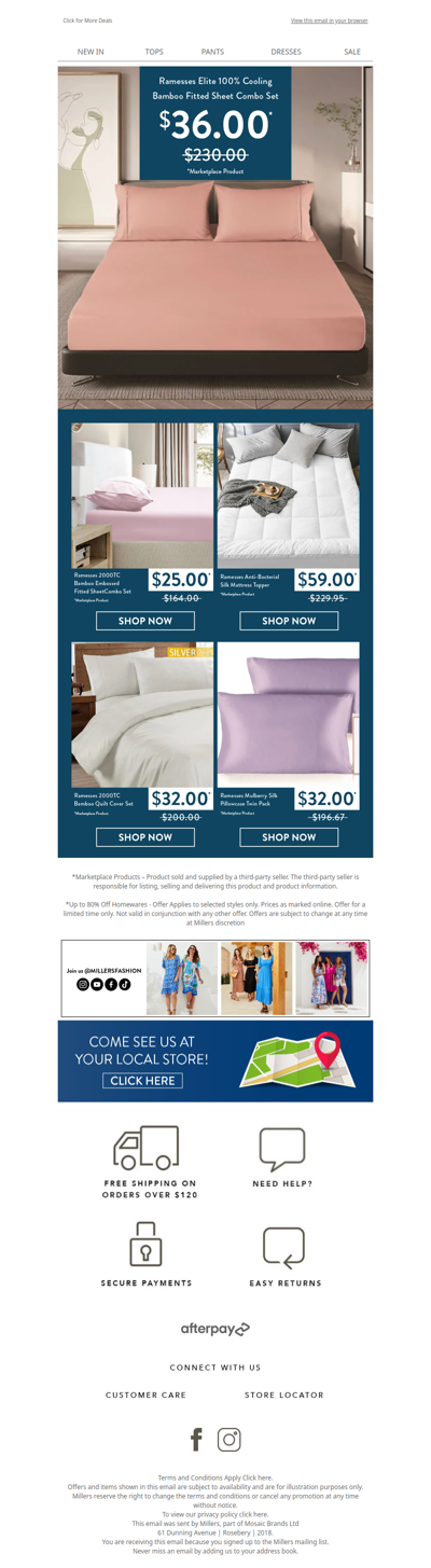 Deal of the Day: $36 Bamboo Cooling Sheet Sets