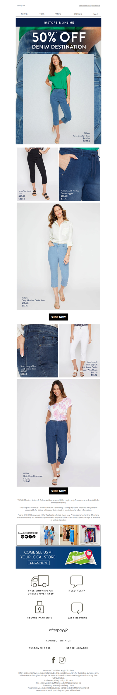 Denim Daze | NOW 50% Off