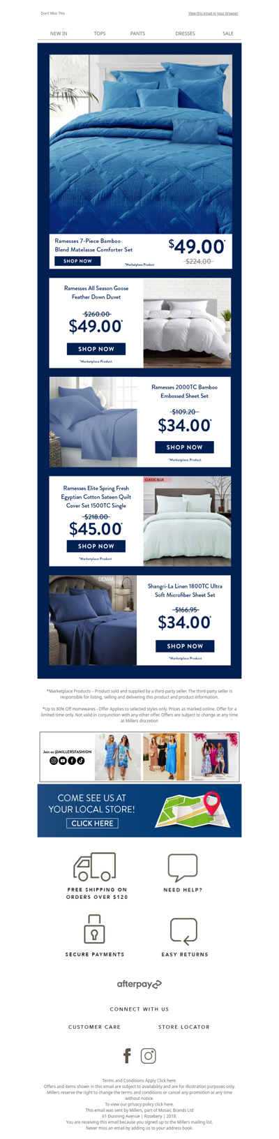 Selling Fast! $49 Bamboo 7-Piece Comforter Sets