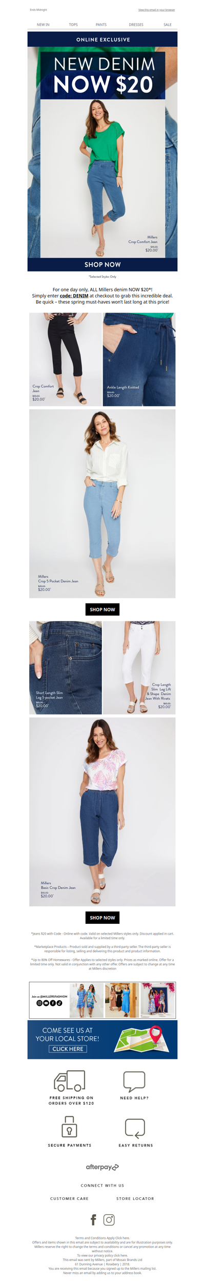 ALL Millers Denim $20 | Open For Your Code