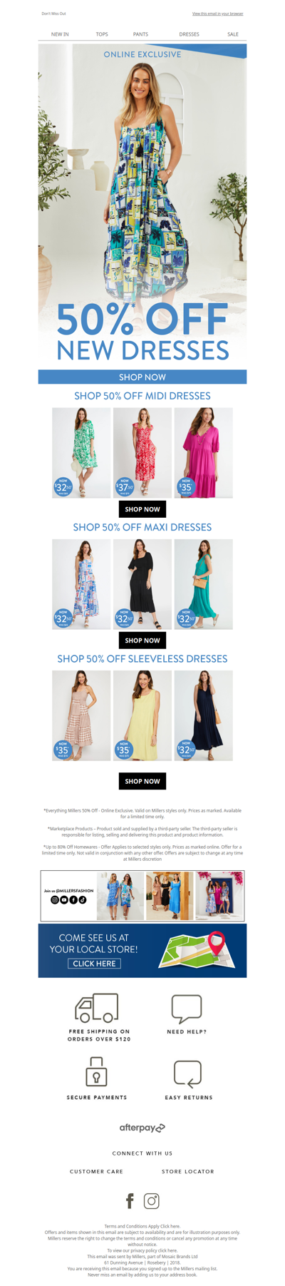 ds, Shop 50% Off NEW Dresses!