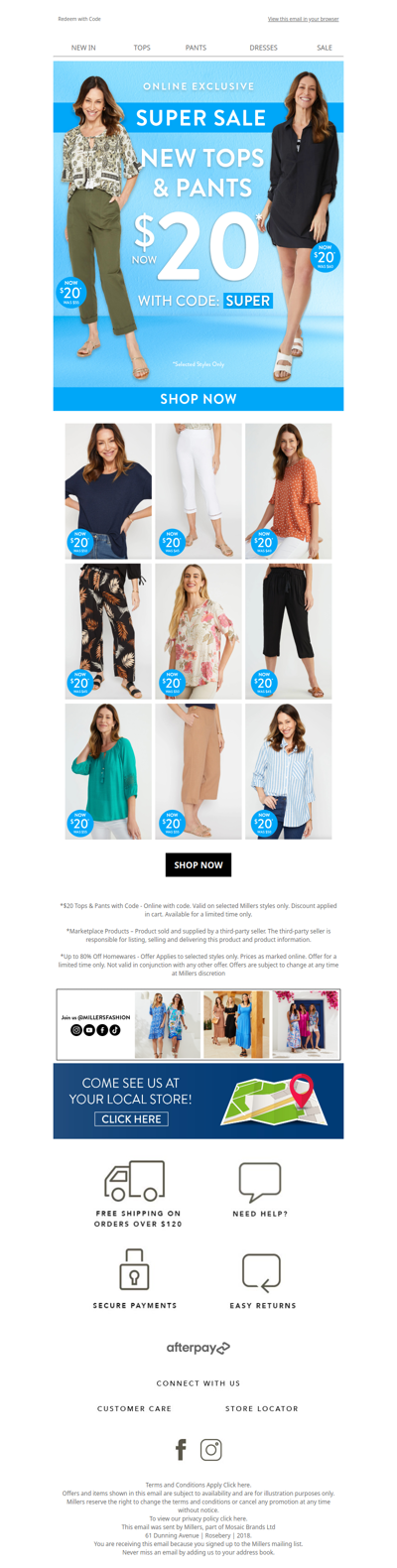 $20 Tops & Pants? Yes Please!