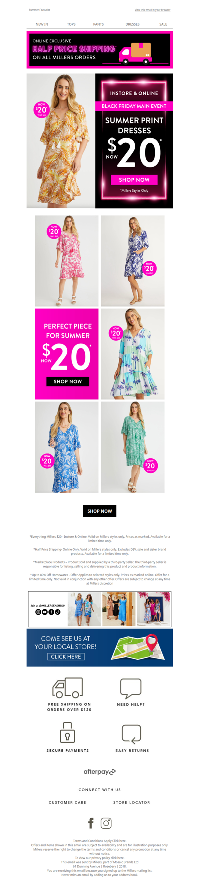 Just Landed: $20 Printed Dresses