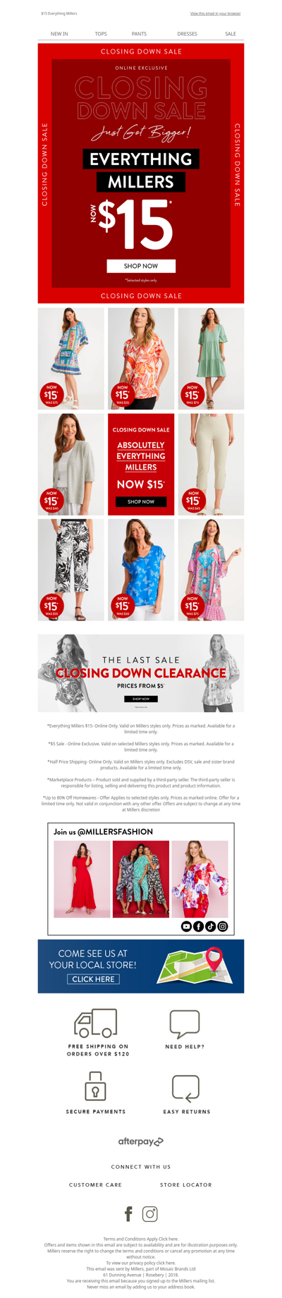 The BIGGEST Closing Down Sale Is ON!