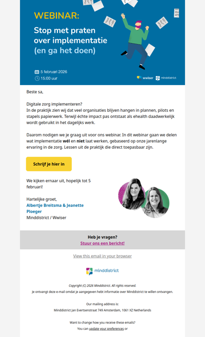 Stop met praten over implementatie (en ga het doen)