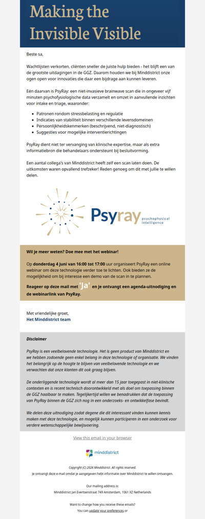 Een brainwave scan als ondersteuning bij intake en triage?