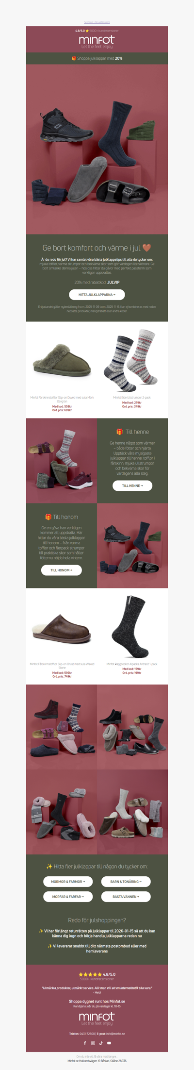 Julshoppa nu ✨ med 20%