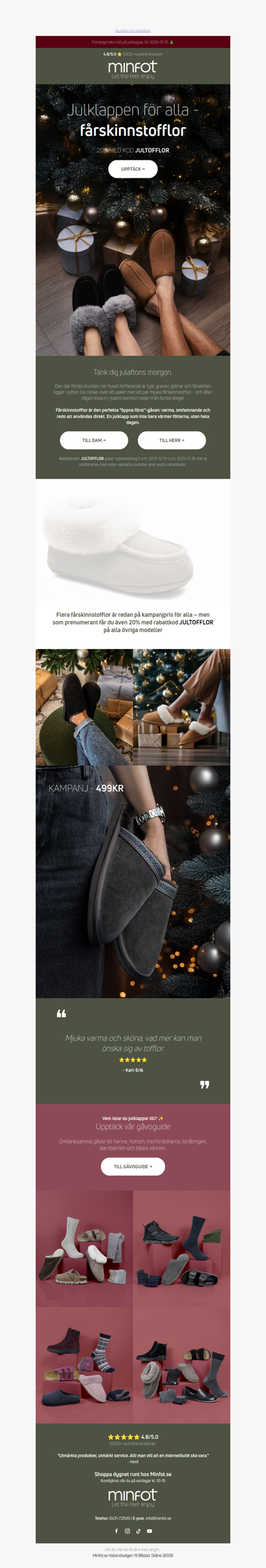 Mjukaste julklappen: fårskinnstofflor 🎁