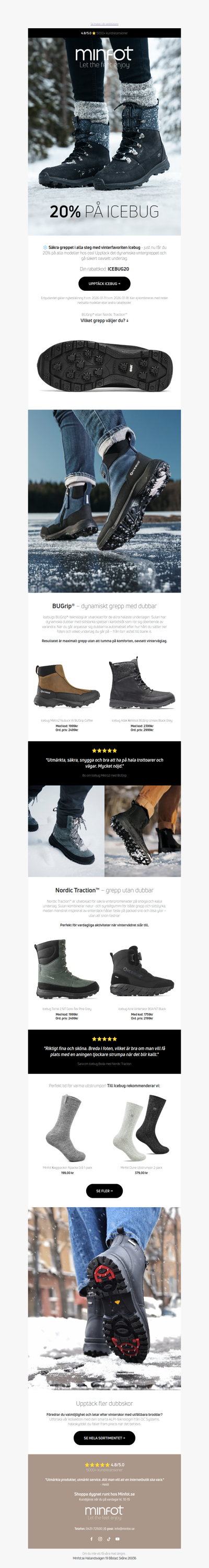 ICEBUG ❄️ 20% på alla vinterskor med grepp