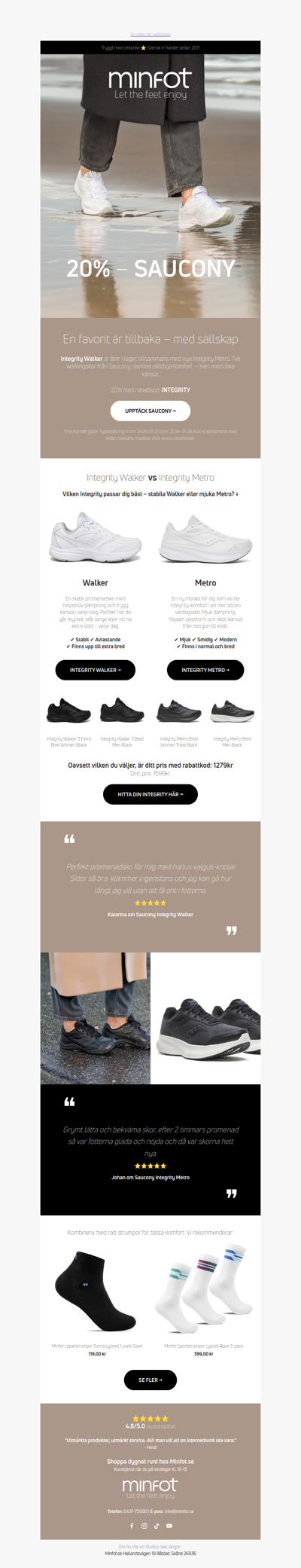 20% på storsäljaren Saucony Integrity