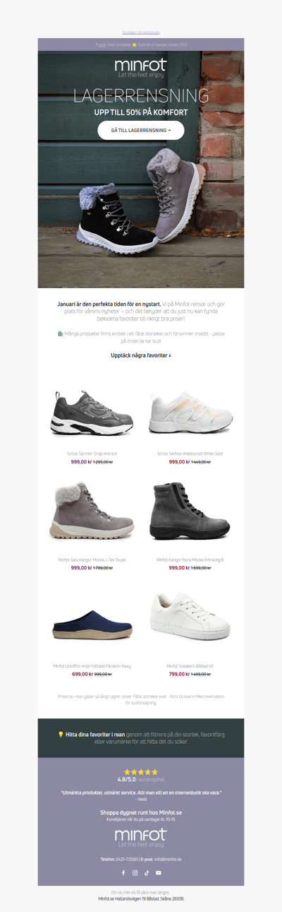 Lagerrensning! Upp till 50% ✨