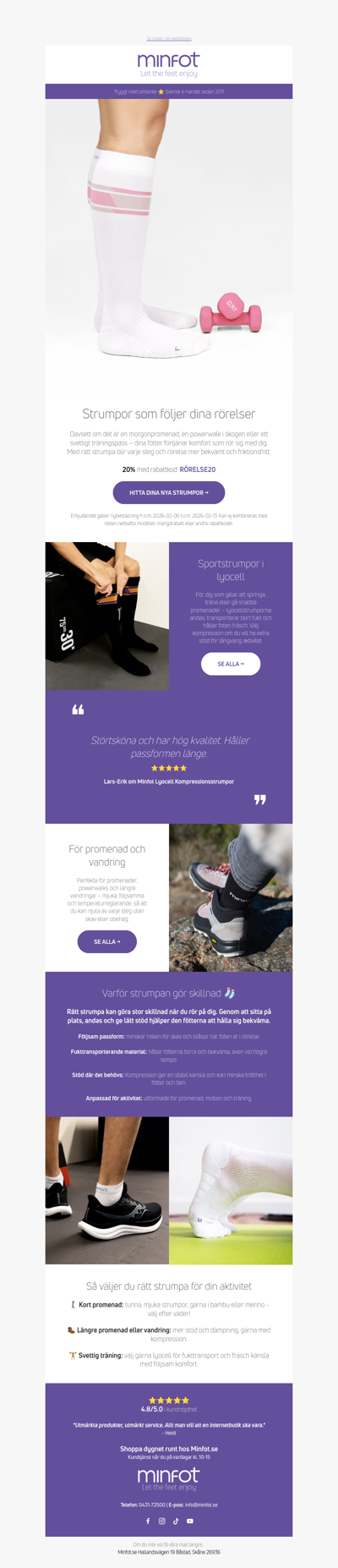 Rätt strumpa gör skillnad - upptäck hur!
