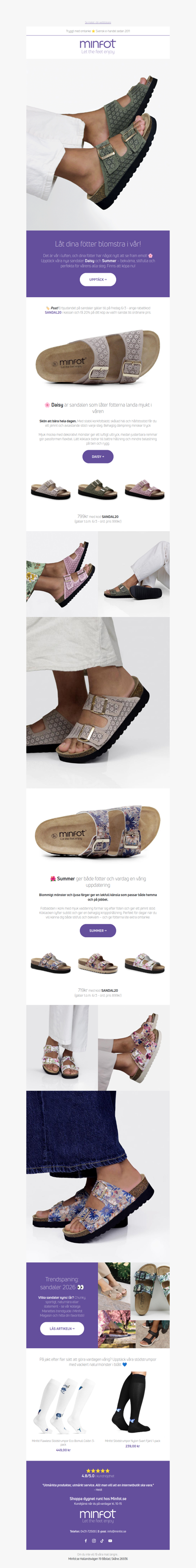 Våren börjar här 🌸 Sandalnyheter