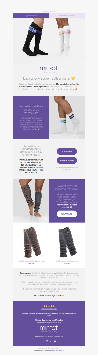 Rocka sockorna med oss idag! 🌈