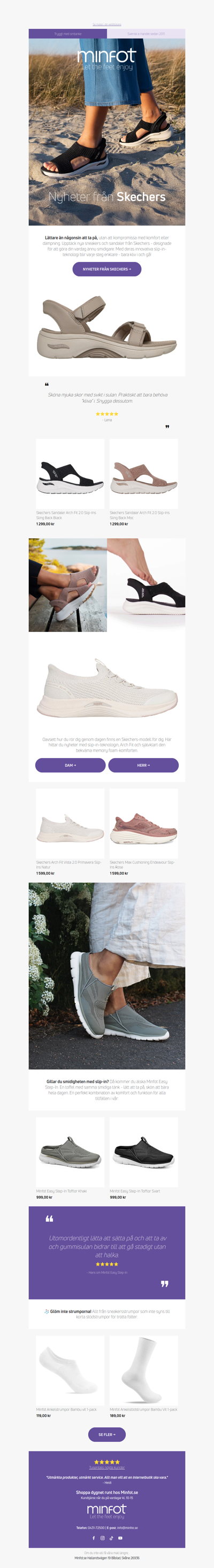 Nyheter från Skechers, lättare än någonsin att ta på