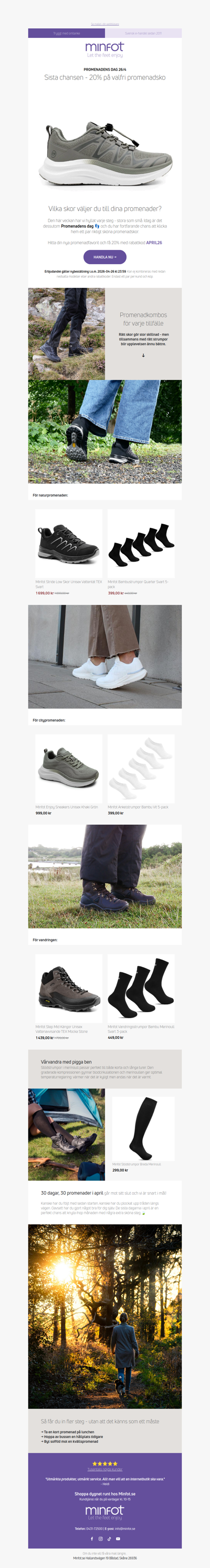 Sista chansen! Promenadveckan avslutas idag