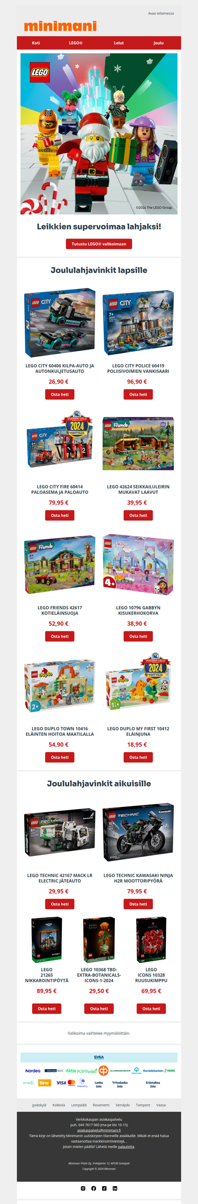 LEGO® - Leikkien supervoimaa lahjaksi! 🎅🏼