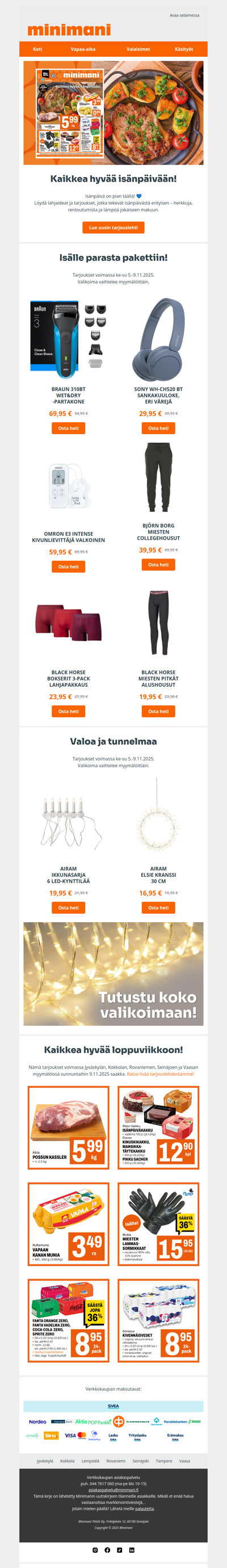 💙 Kaikkea hyvää isänpäivään Minimanista! 💙