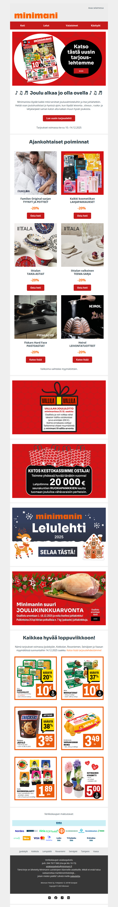 Kaikkea hyvää joulun odotukseen ja valmisteluihin!