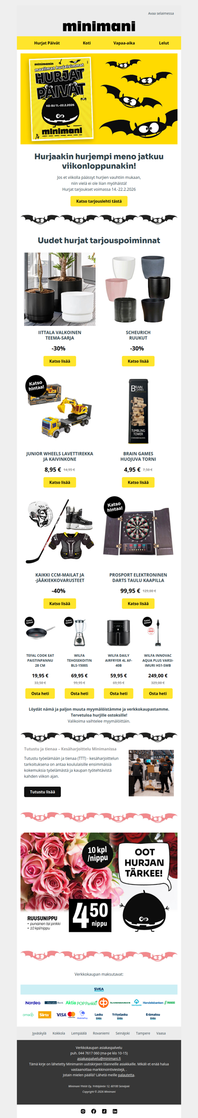 Hurjien Päivien meno vain kiihtyy viikonloppuna! 🤪