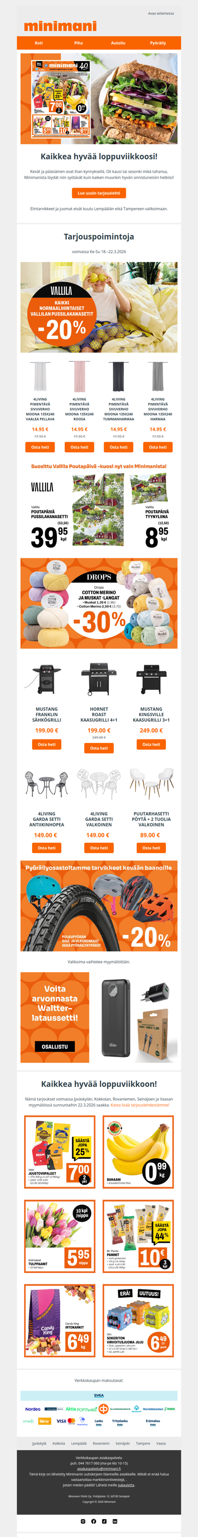 Makurista loppuviikkoa Minimanista!