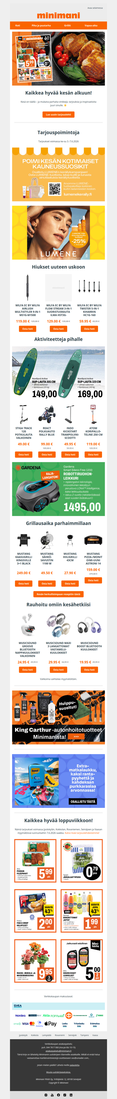 Kaikkea hyvää kesän alkuun! ☀️