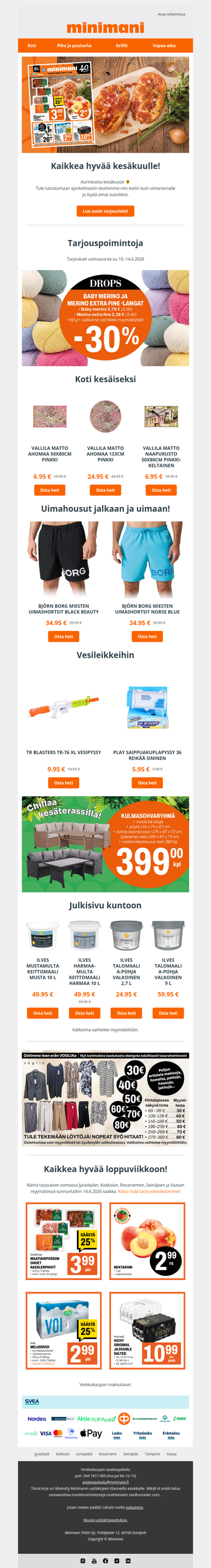 Kaikkea hyvää kesäkuulle! 🌻