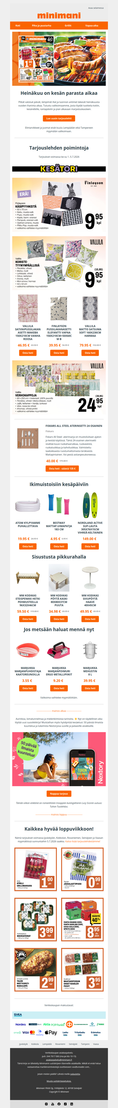 Kaikkea hyvää heinäkuulle – kesän suosikit odottavat sinua! ☀️