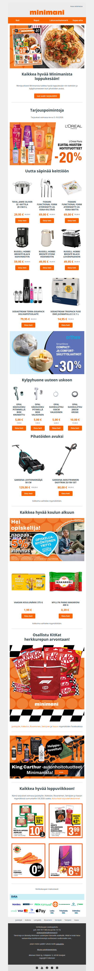 Kaikkea hyvää Minimanista loppukesään!
