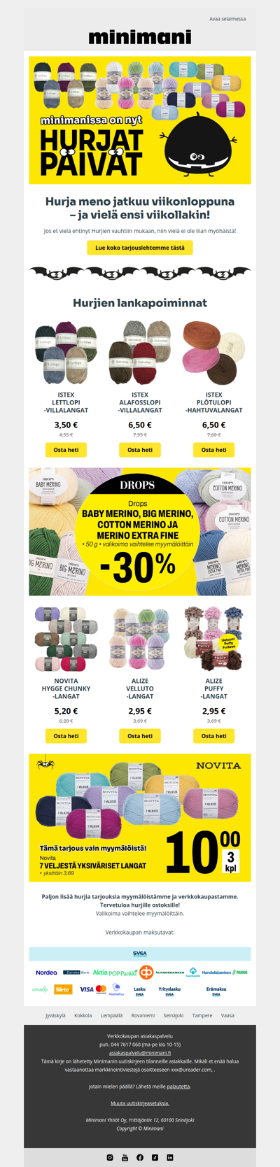Hurjat Päivät on neulojan paratiisi! 🤪