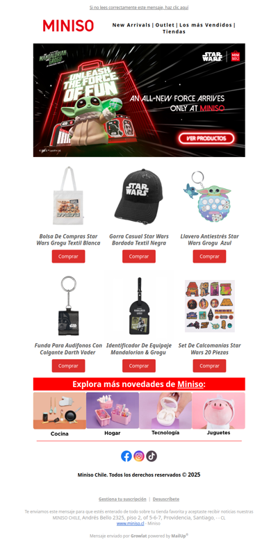 ⭐ La galaxia llegó a MINISO.